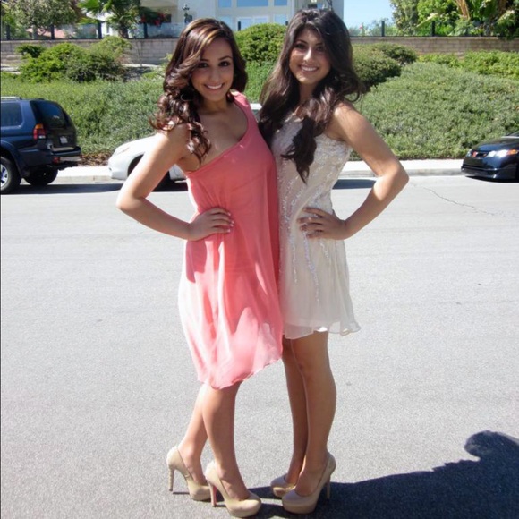 Jovani - Cream One Shoulder Sequins Dress - Picture 3 of 8